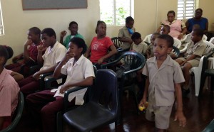 Children at Irving Wilson School
